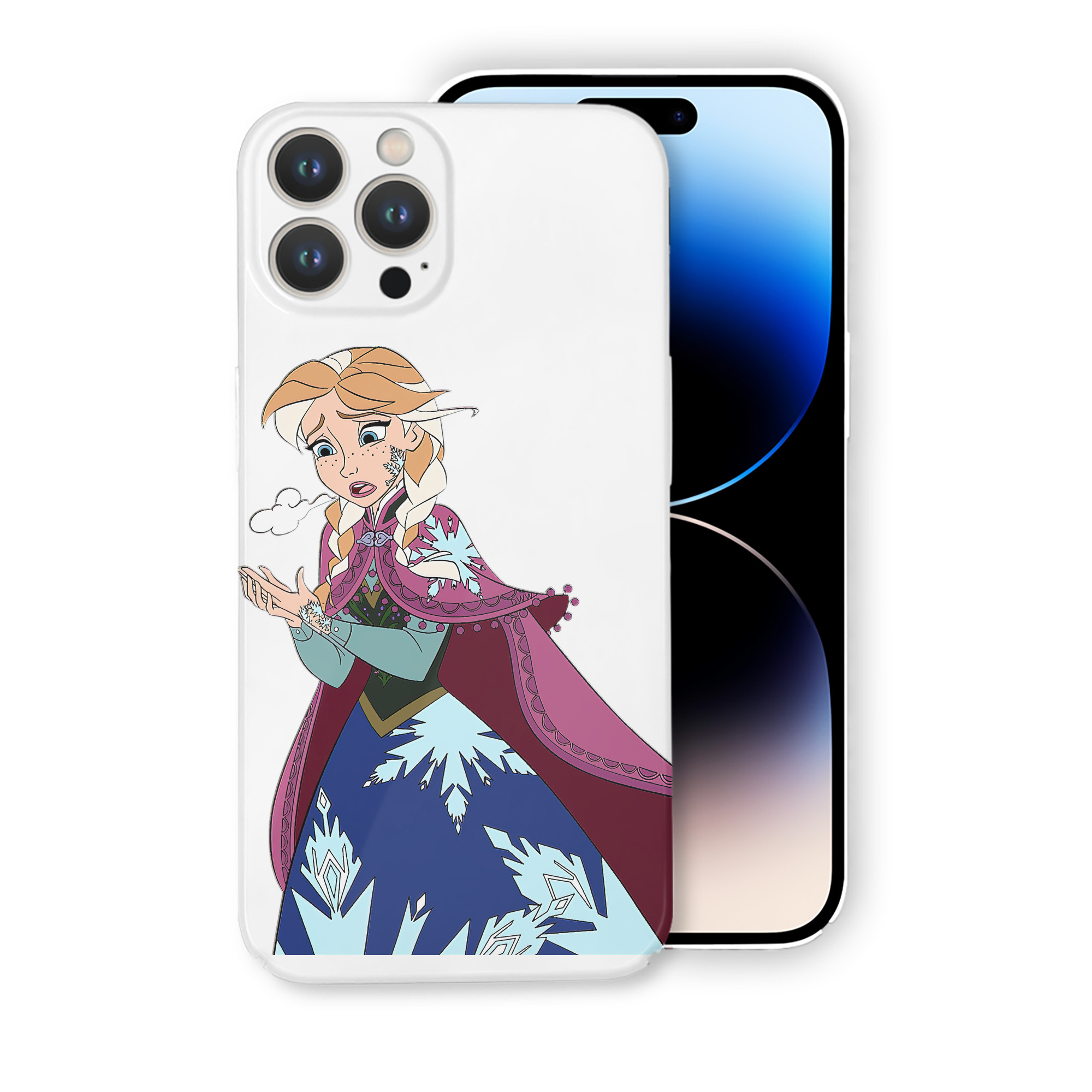 （画像用） アナと雪の女王 アンナ エルサ Frozen Anna Elsa 【iPhone 14シリーズ対応】ハードケース